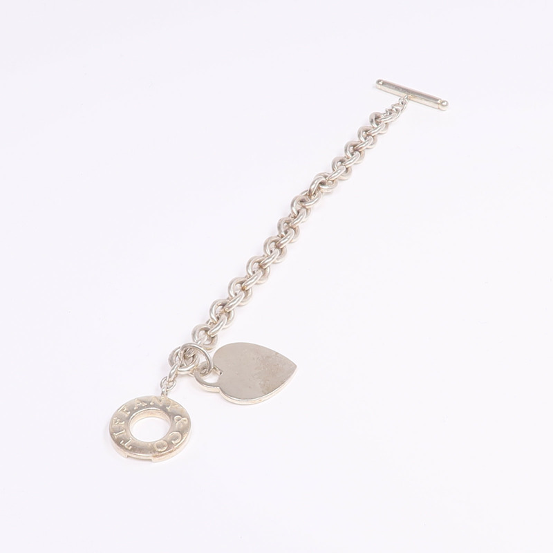 TIFFANY&CO 925純銀Return To Heart Tag Bracelet手鏈-5