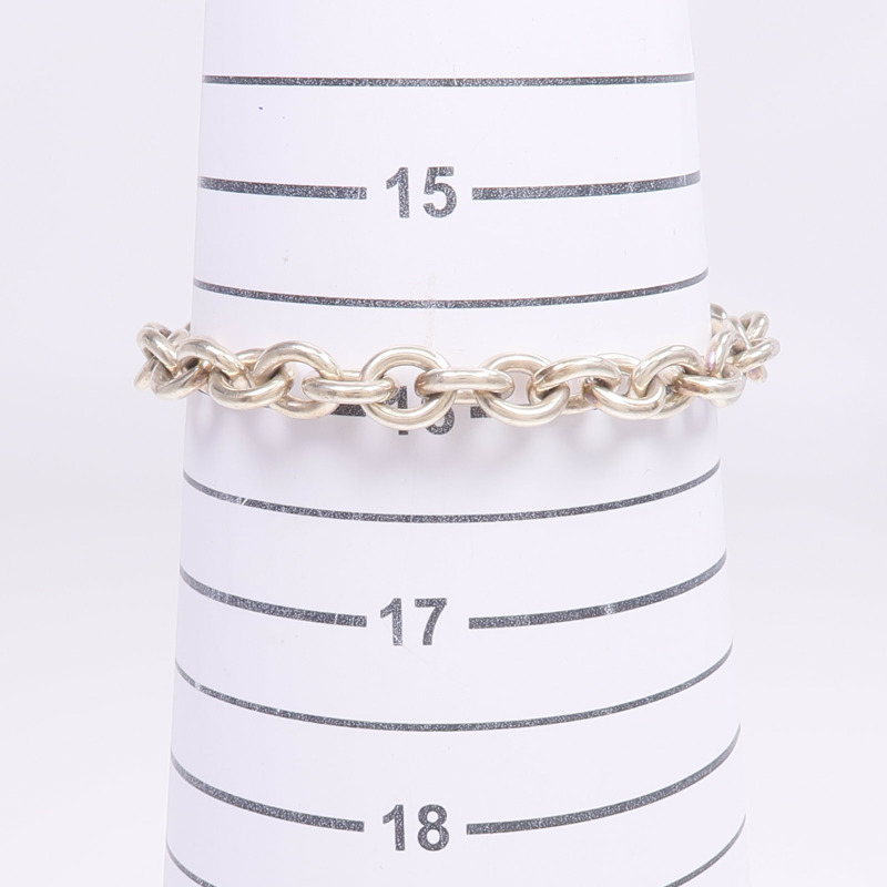 TIFFANY&CO 925純銀Return To Heart Tag Bracelet手鏈-9