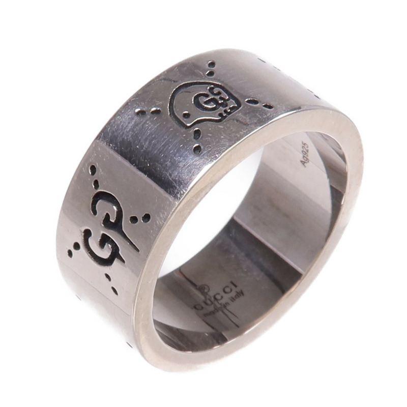 GUCCI 925純銀Ghost Ring戒指US#8.5-0