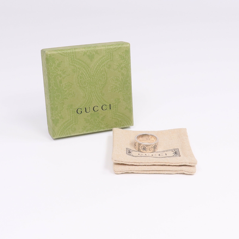 GUCCI 925純銀Ghost Ring戒指US#8.5-7