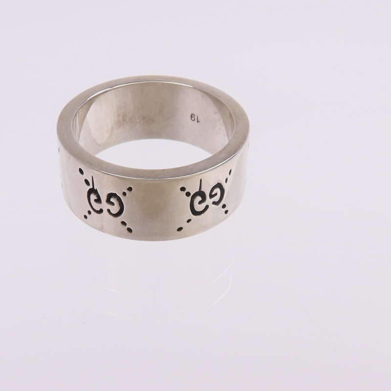 GUCCI 925純銀Ghost Ring戒指US#8.5-11