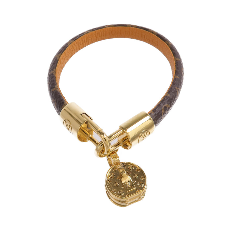 LOUIS VUITTON Monogram Tribute Bracelet金扣手帶-3