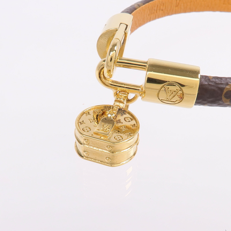 LOUIS VUITTON Monogram Tribute Bracelet金扣手帶-4