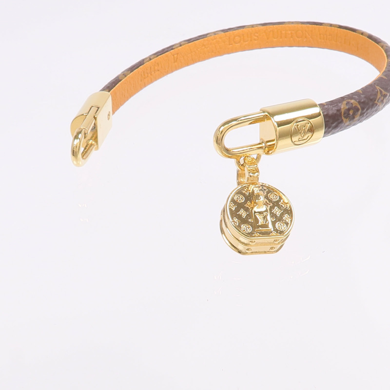 LOUIS VUITTON Monogram Tribute Bracelet金扣手帶-5
