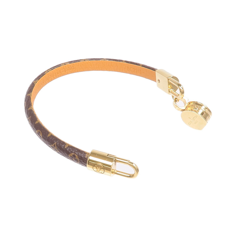 LOUIS VUITTON Monogram Tribute Bracelet金扣手帶-6