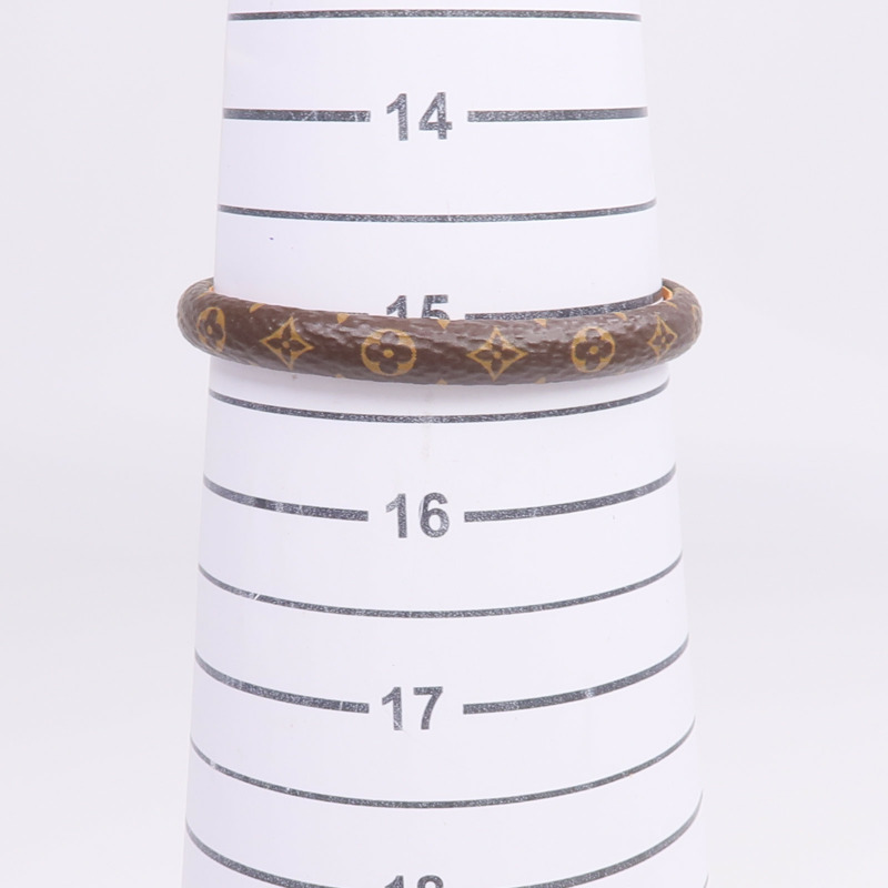 LOUIS VUITTON Monogram Tribute Bracelet金扣手帶-9