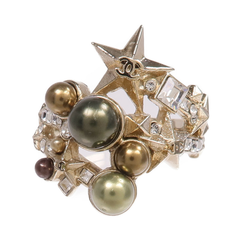 CHANEL 金屬Ring戒指US#6.5-1