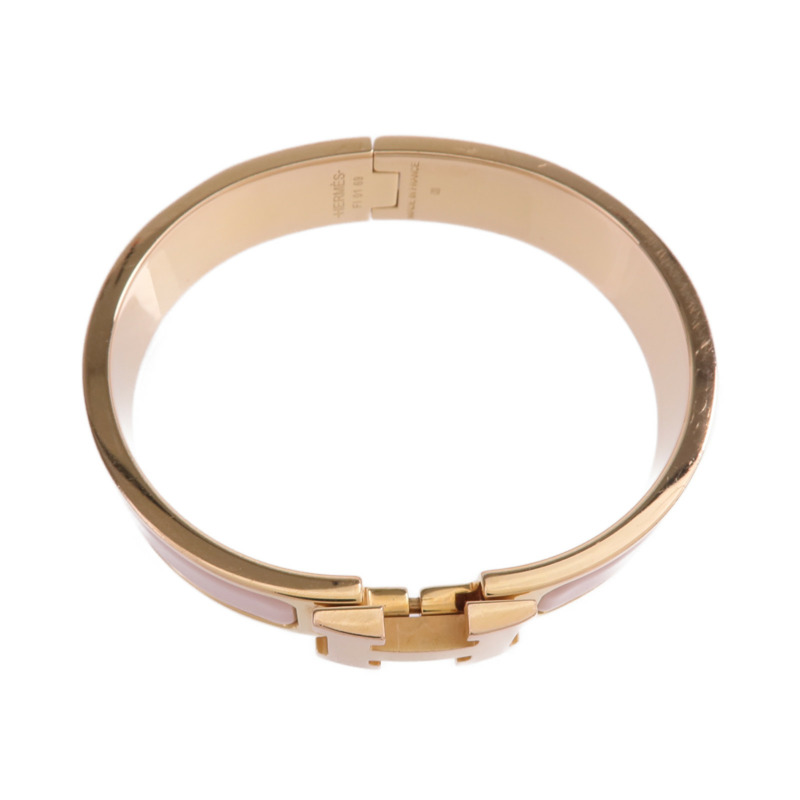 HERMES 金屬/琺瑯Clic H手鐲-3