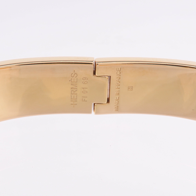 HERMES 金屬/琺瑯Clic H手鐲-6