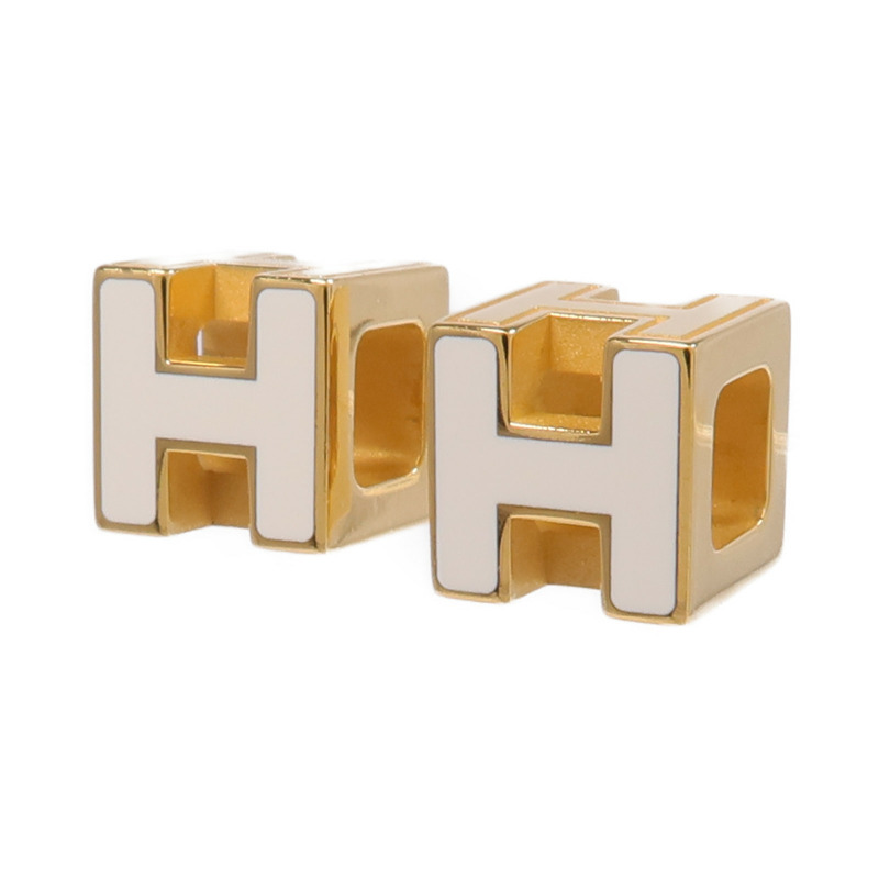 HERMES 金屬H Cube Earrings耳環-1