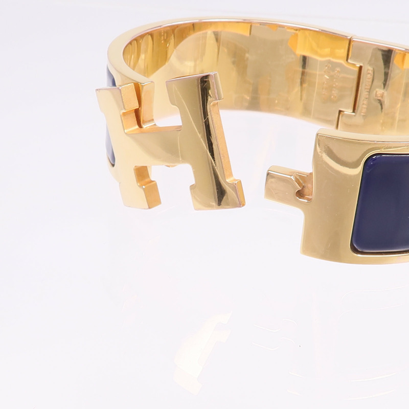 HERMES 金屬/琺瑯Clic Clac H手鐲-5