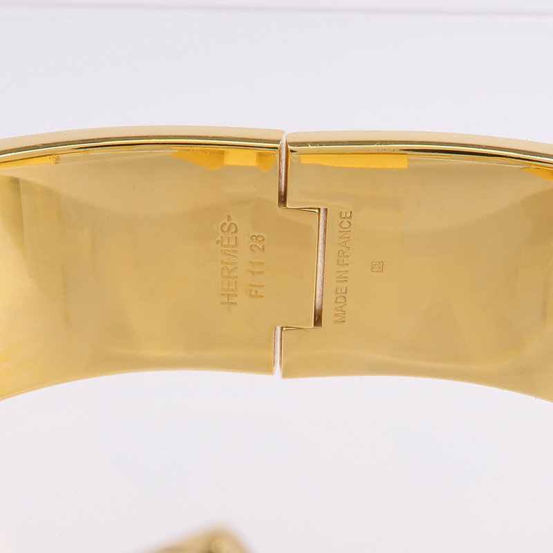 HERMES 金屬/琺瑯Clic Clac H手鐲-6