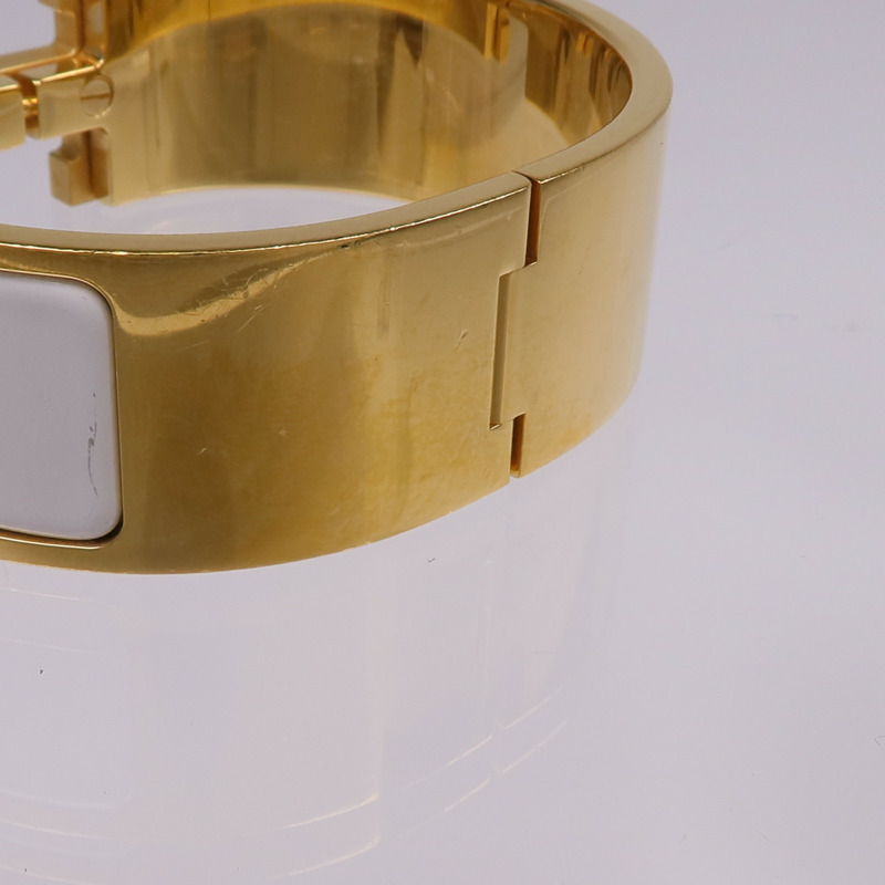 HERMES 金屬/琺瑯Clic Clac H手鐲-9