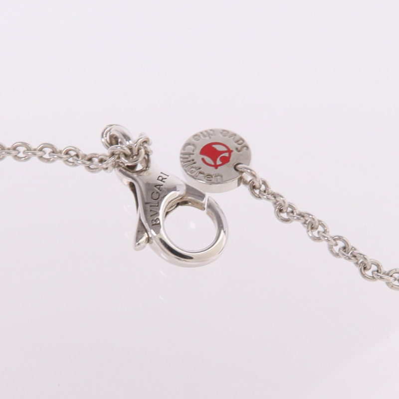 BVLGARI 925純銀/陶瓷Save The Children項鍊-5