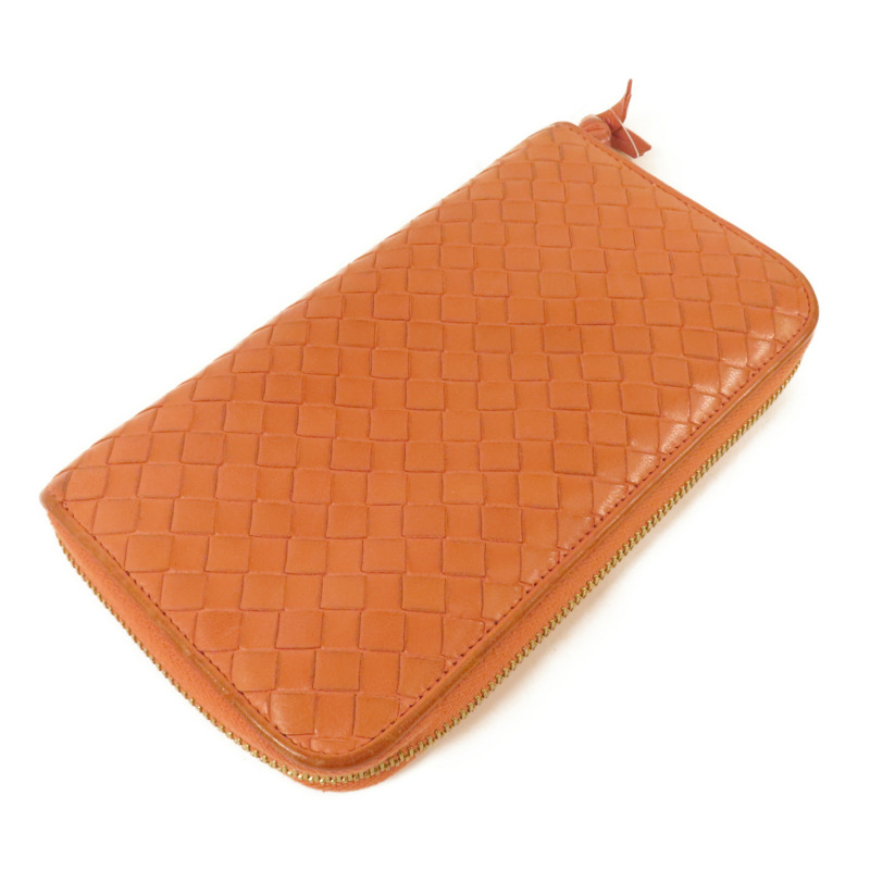 BOTTEGA VENETA 織紋皮革Long Wallet金扣長錢包-4