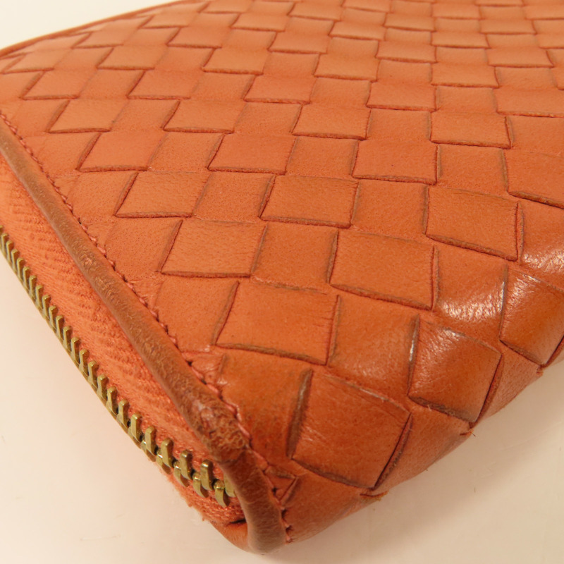 BOTTEGA VENETA 織紋皮革Long Wallet金扣長錢包-5