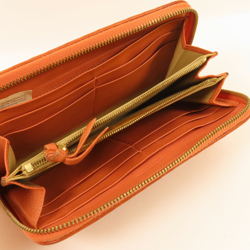 BOTTEGA VENETA 織紋皮革Long Wallet金扣長錢包-15