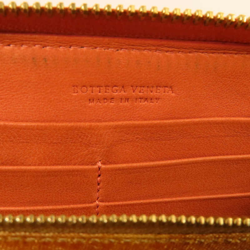 BOTTEGA VENETA 織紋皮革Long Wallet金扣長錢包-20