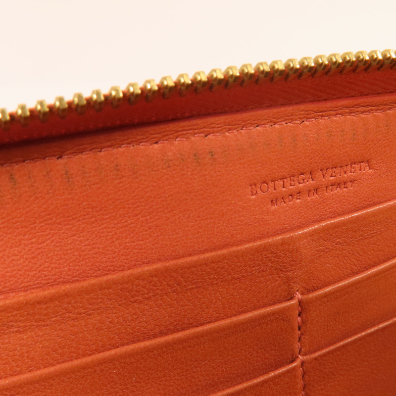 BOTTEGA VENETA 織紋皮革Long Wallet金扣長錢包-24