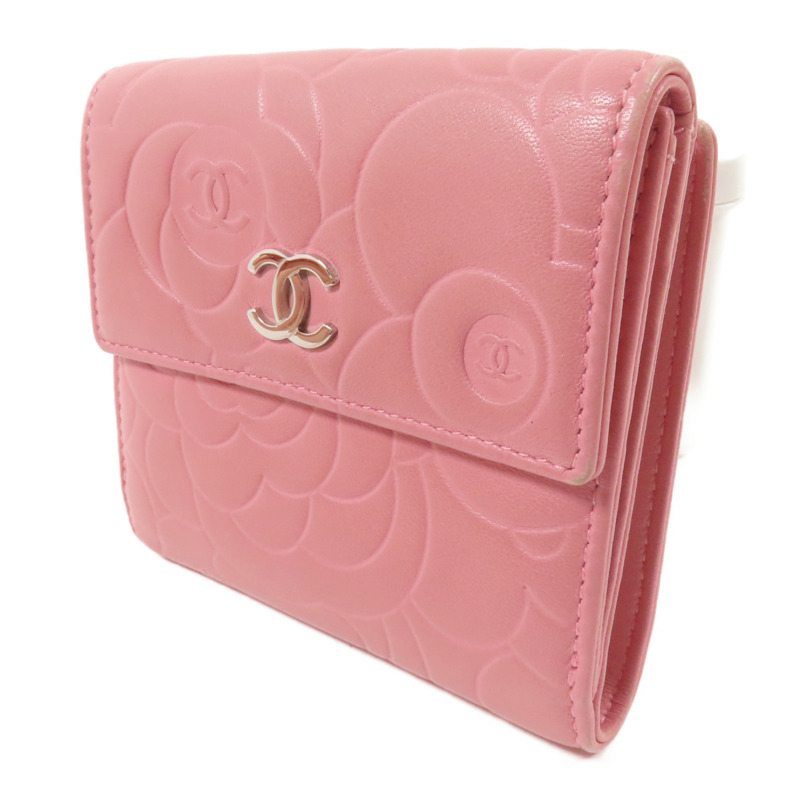 CHANEL 羊皮皮革Wallet銀扣錢包-2