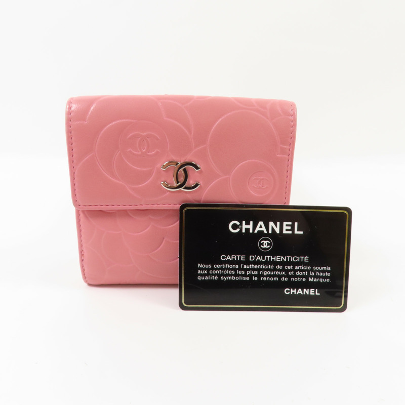 CHANEL 羊皮皮革Wallet銀扣錢包-20