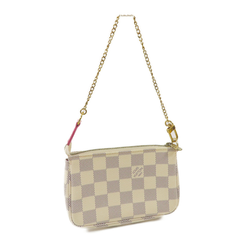 LOUIS VUITTON Damier Azur Mini Pochette Accessoires金扣手挽袋-1