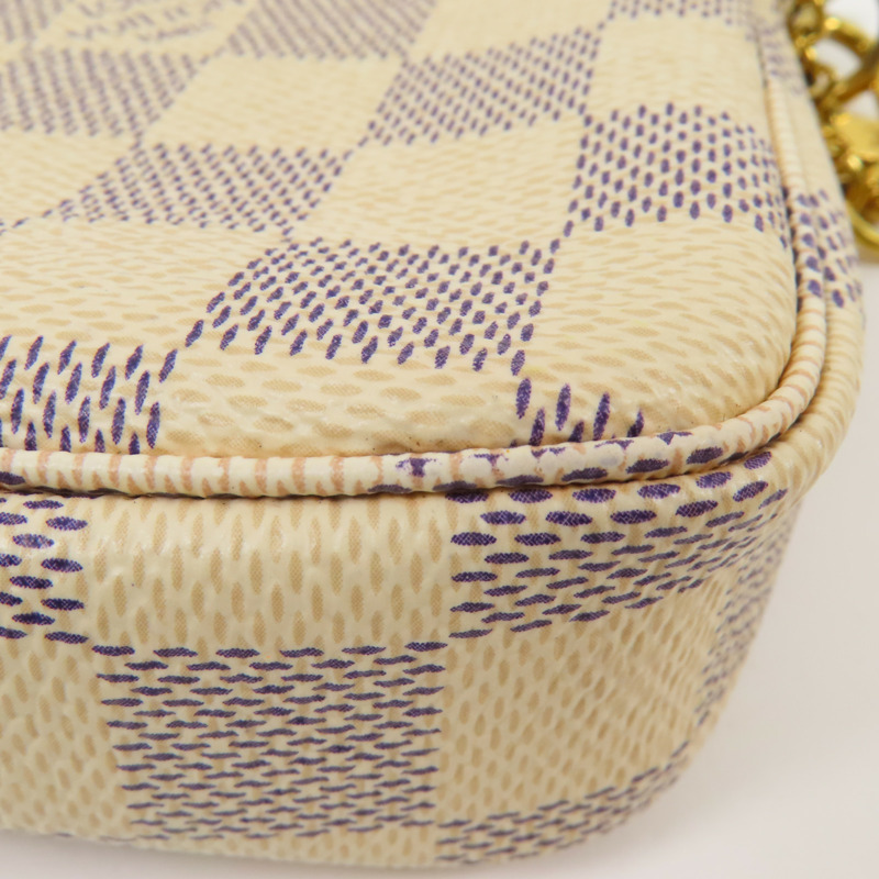 LOUIS VUITTON Damier Azur Mini Pochette Accessoires金扣手挽袋-4