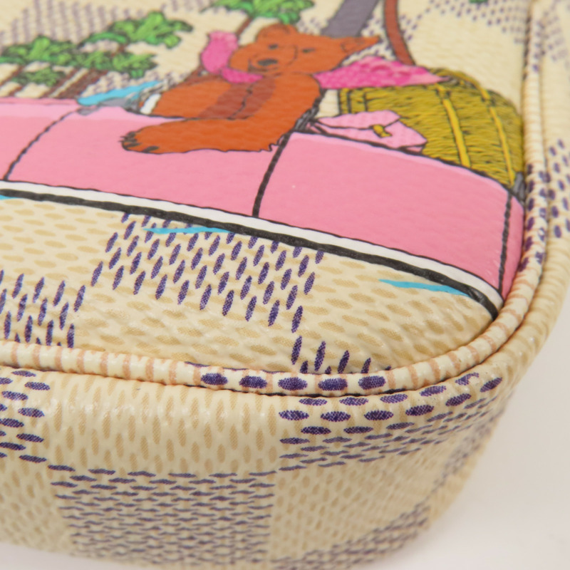 LOUIS VUITTON Damier Azur Mini Pochette Accessoires金扣手挽袋-5