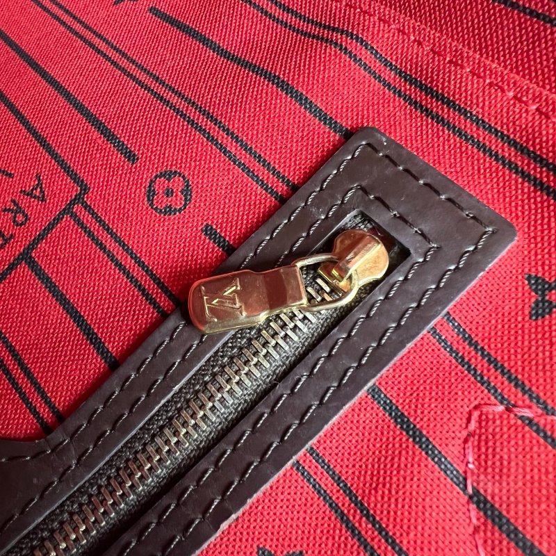LV N51105 棋盤格NEVERFULL MM 托特包-7