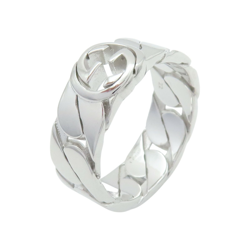 925純銀 Interlocking G 戒指【GUCCI 古馳】-0