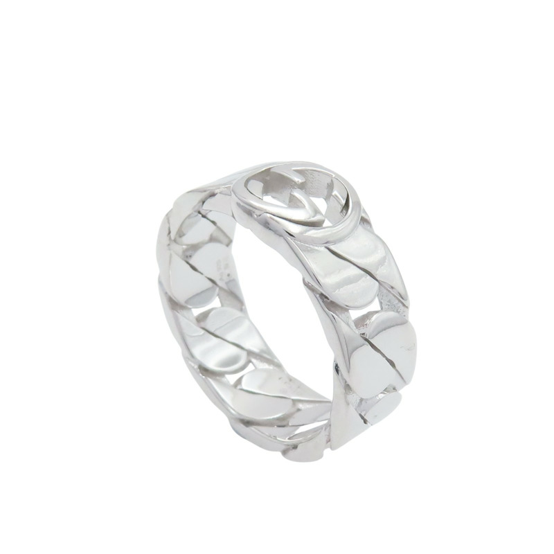 925純銀 Interlocking G 戒指【GUCCI 古馳】-1