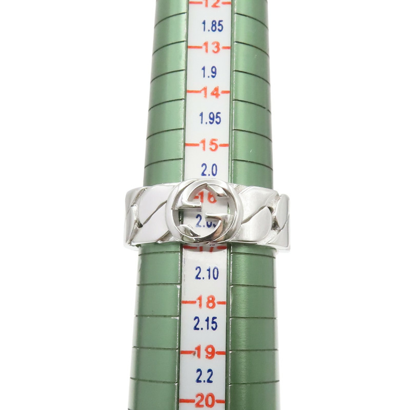 925純銀 Interlocking G 戒指【GUCCI 古馳】-9