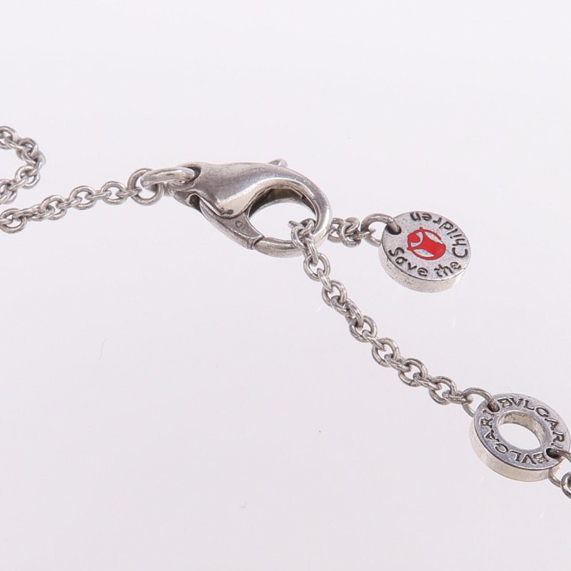 BVLGARI 925純銀/陶瓷Save The Children Necklace項鍊-4
