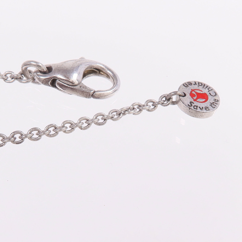 BVLGARI 925純銀/陶瓷Save The Children Necklace項鍊-5