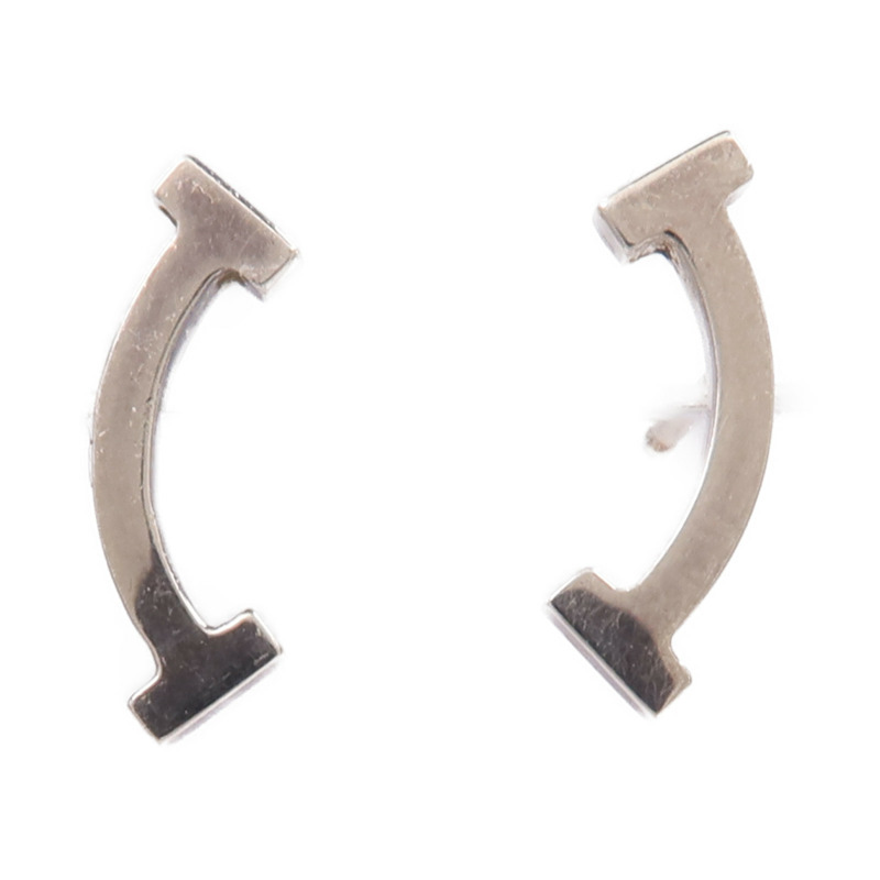 TIFFANY&CO 925純銀T Smile Earrings耳環-0