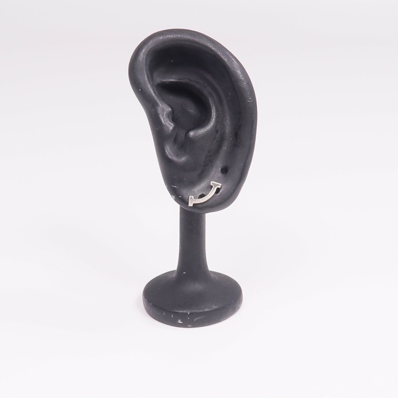 TIFFANY&CO 925純銀T Smile Earrings耳環-10