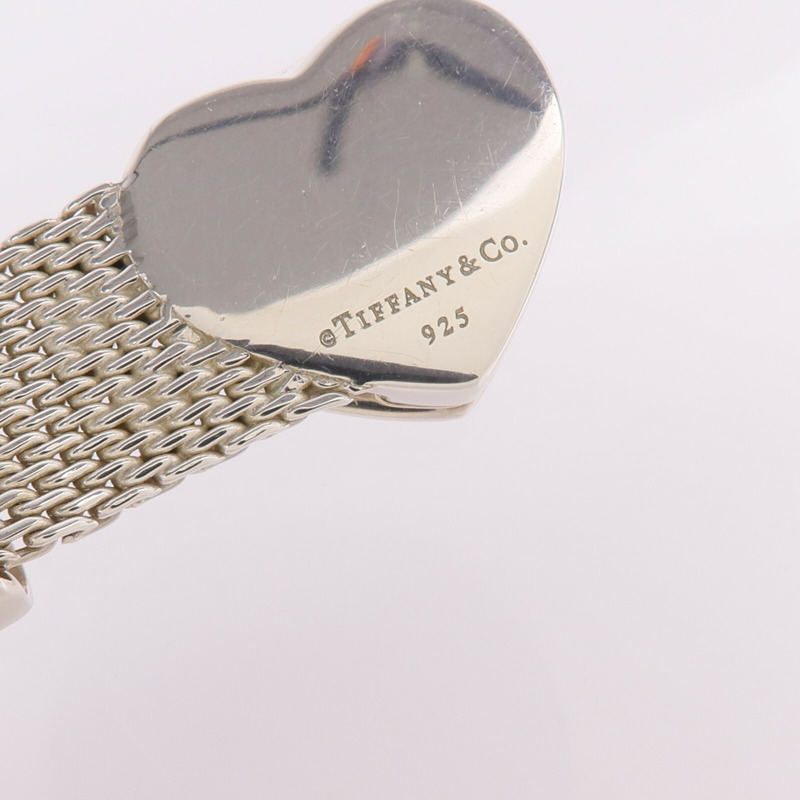TIFFANY＆CO 925純銀Hearbuckle Mesh Bracelet手鐲-7