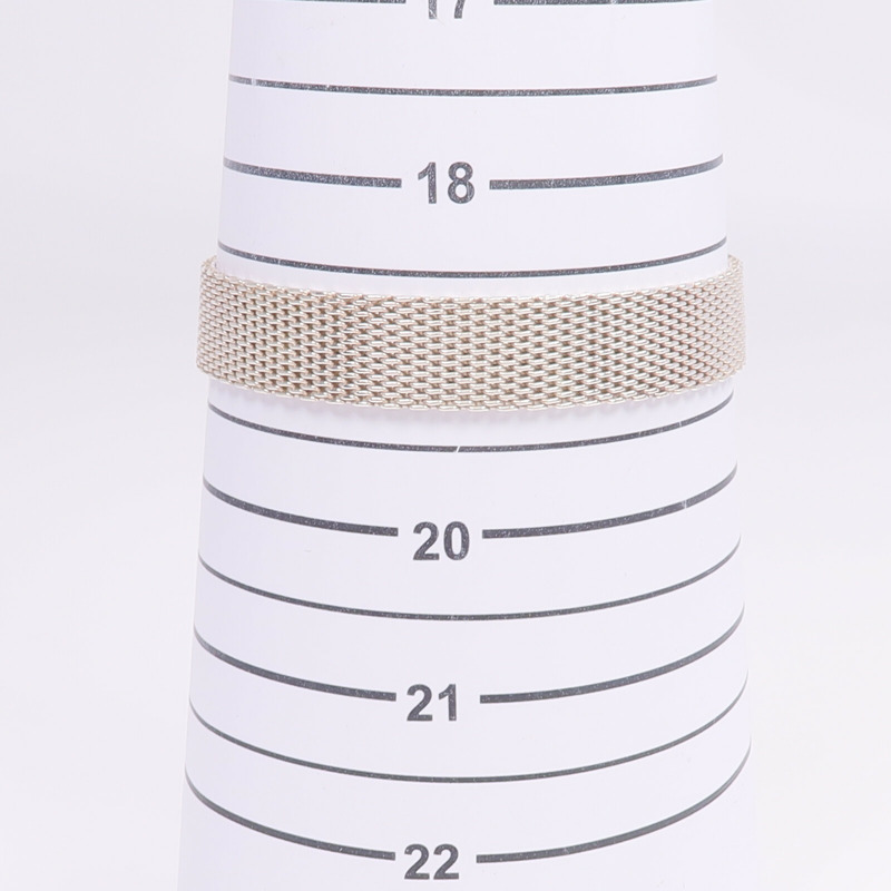 TIFFANY＆CO 925純銀Hearbuckle Mesh Bracelet手鐲-10