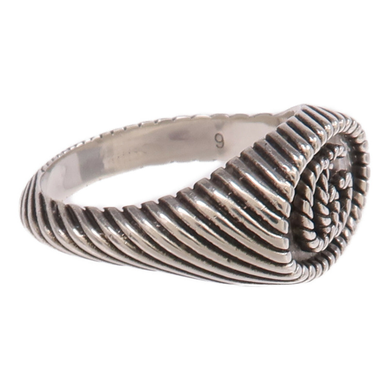 GUCCI 925純銀Ring戒指Gucci#9/US#5-3