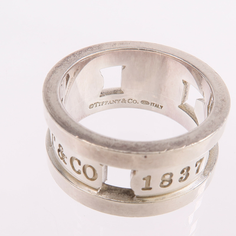 TIFFANY＆CO 925純銀1837 Ring戒指US#5.5-4