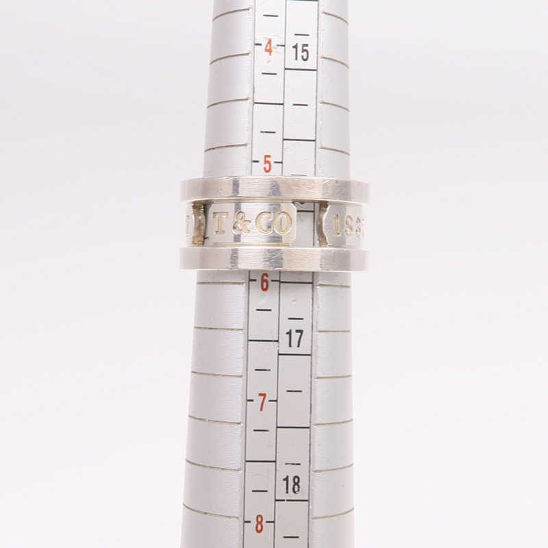 TIFFANY＆CO 925純銀1837 Ring戒指US#5.5-7