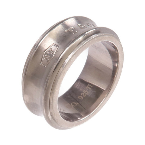 TIFFANY＆CO 925純銀/鈦1837 Ring戒指US#5.5