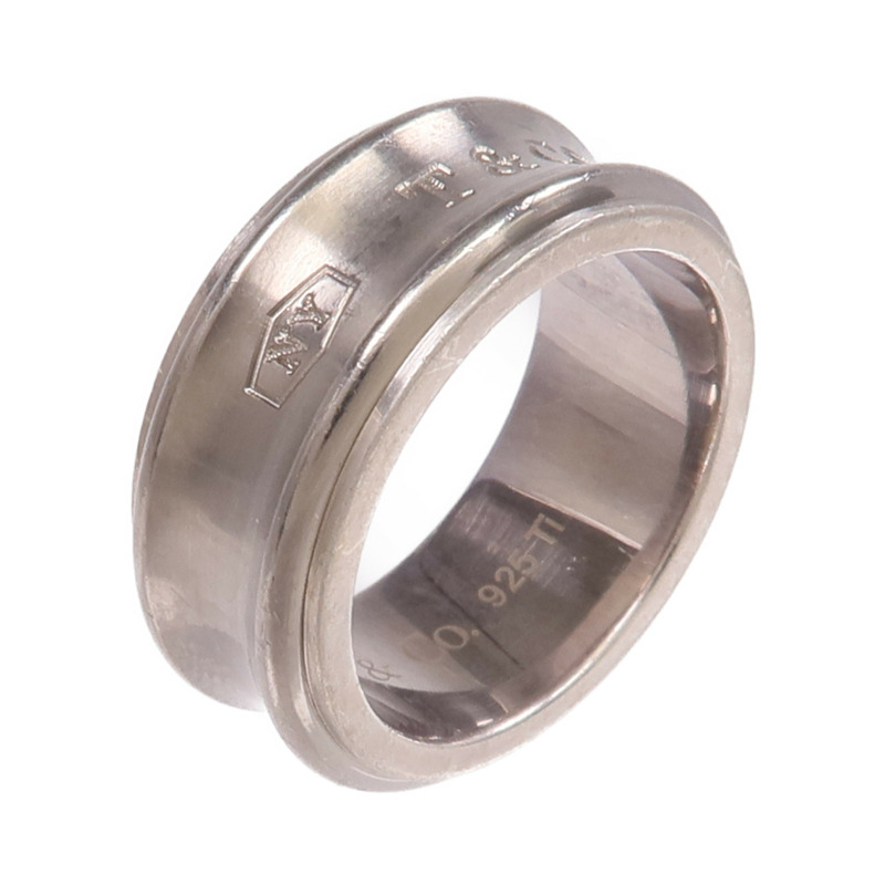 TIFFANY＆CO 925純銀/鈦1837 Ring戒指US#5.5-0