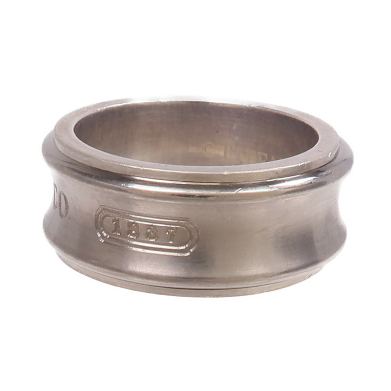 TIFFANY＆CO 925純銀/鈦1837 Ring戒指US#5.5-2