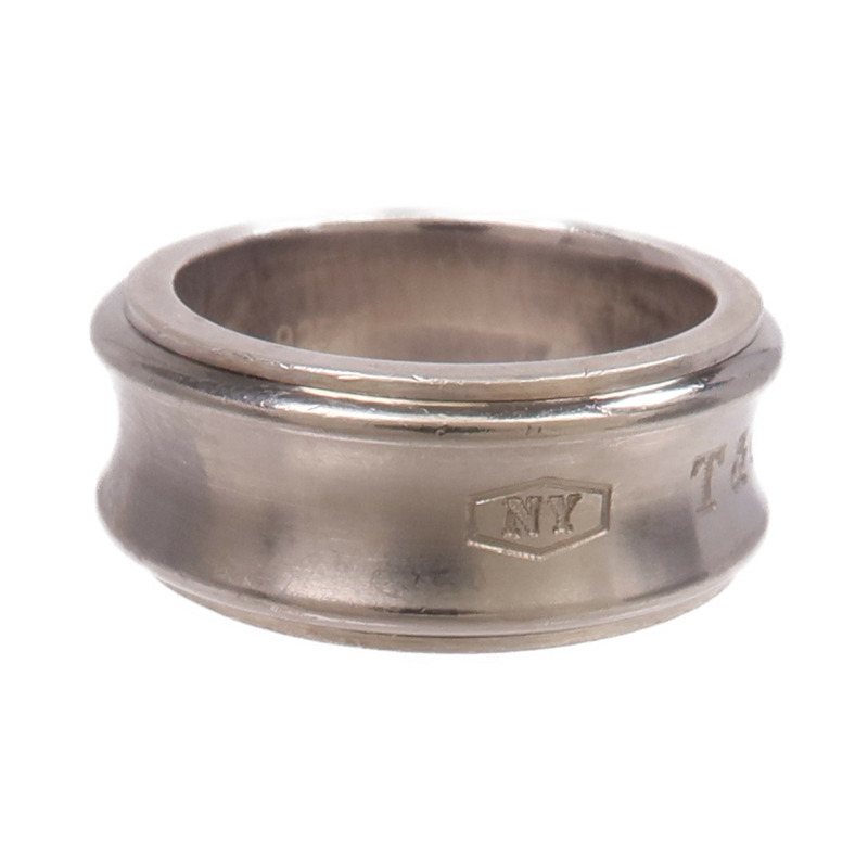 TIFFANY＆CO 925純銀/鈦1837 Ring戒指US#5.5-3