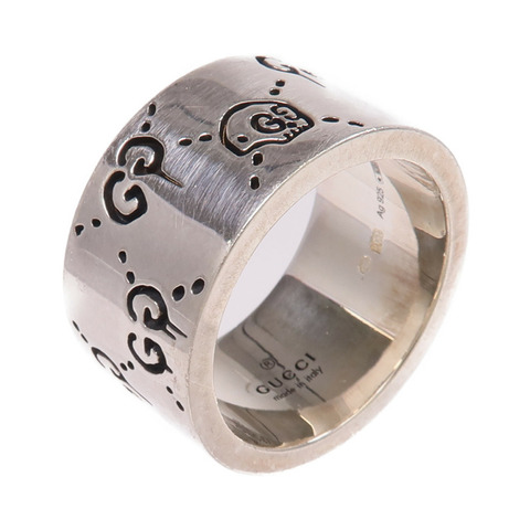 GUCCI 925純銀Ghost Ring戒指US#7.5