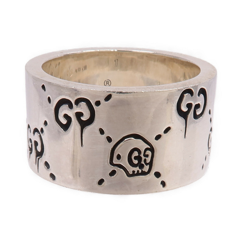 GUCCI 925純銀Ghost Ring戒指US#7.5-1