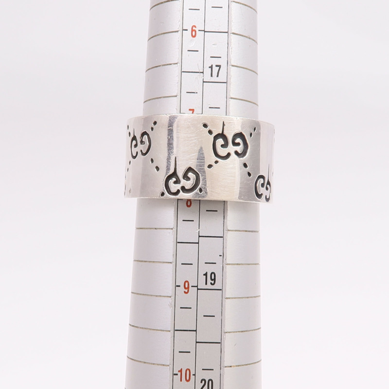 GUCCI 925純銀Ghost Ring戒指US#7.5-9