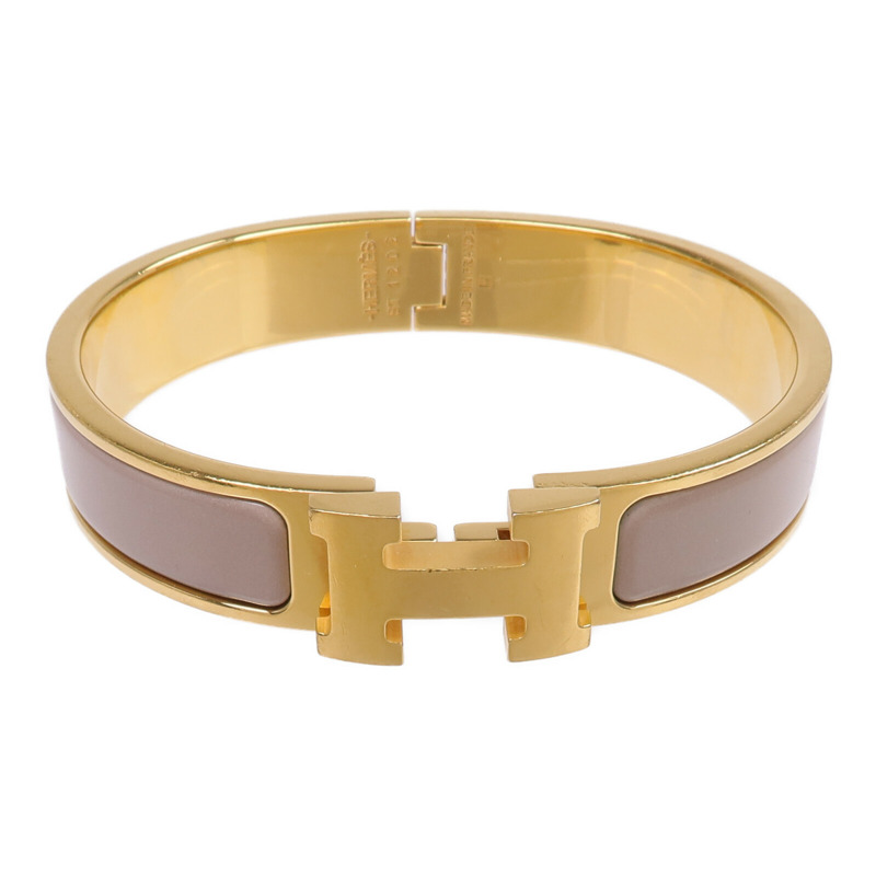 HERMES 金屬/琺瑯Clic H手鐲-0