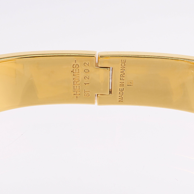 HERMES 金屬/琺瑯Clic H手鐲-6